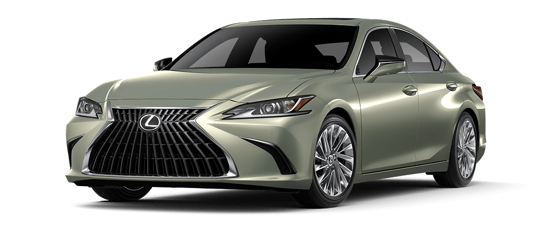 Exterior of the Lexus ES 250 Ultra Luxury AWD shown in Sunlit Green. | Moses Lexus in Saint Albans WV