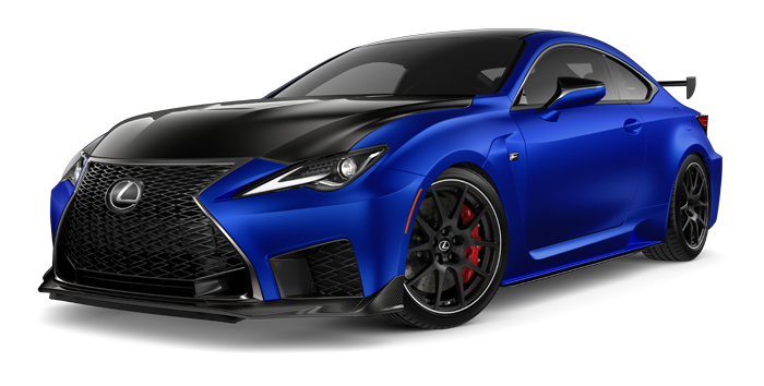 Exterior of the Lexus RC F Fuji Speedway Edition shown in Electric Surge. | Moses Lexus in Saint Albans WV